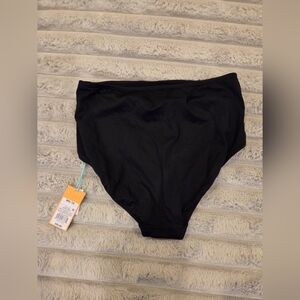 KONA SOL Black High-Waisted Bikini Bottom